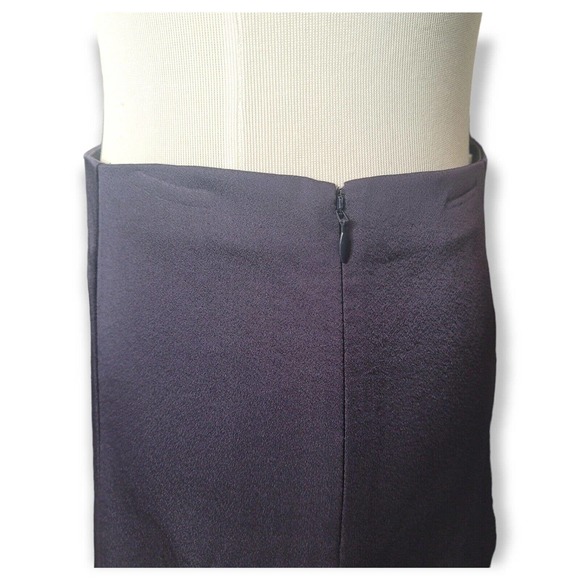 VINCE Pleated Midi Skirt In Lapis Slip Skirt Navy Blue Size 2 NWT Retails $325 - Picture 3 of 5